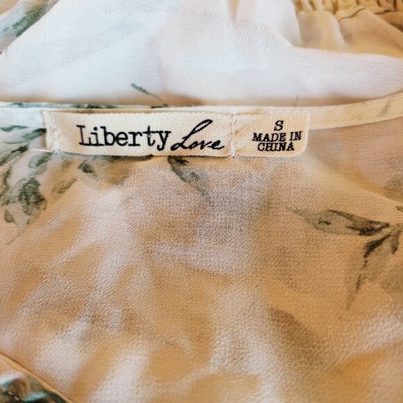 Liberty Love beautiful corset shirred top size small - Picture 6 of 7